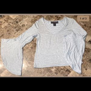 Polly Esther top, gray size large